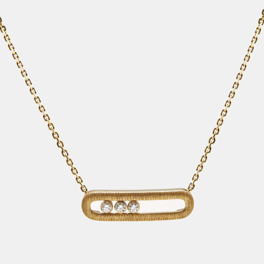 Messika Move Classique Cisele Diamond 18k Yellow Gold Necklace Messika Move Classique Cisele Diamond 18k Yellow Gold Necklace