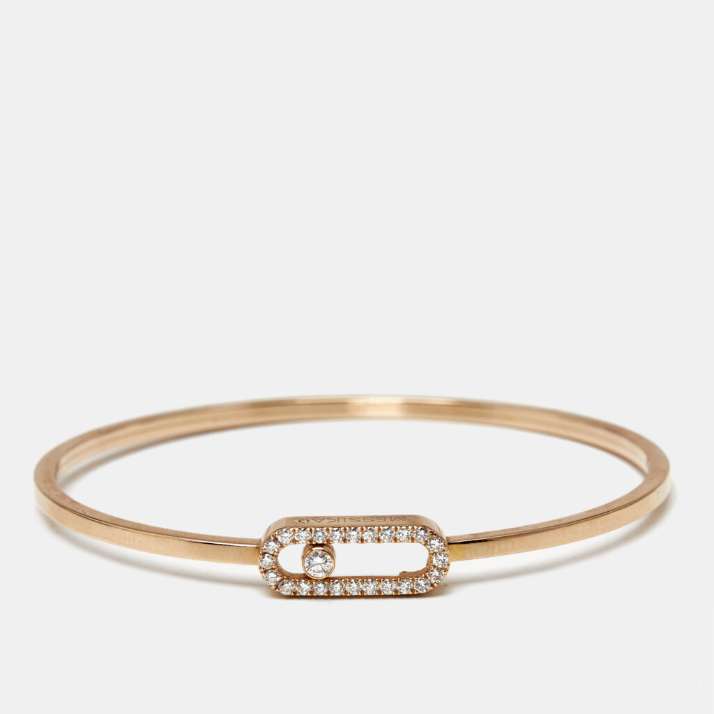 luxury-women-messika-used-fine-jewelry-p1225004-002-1.jpg Messika Move Uno Diamond 18k Rose Gold Bracelet