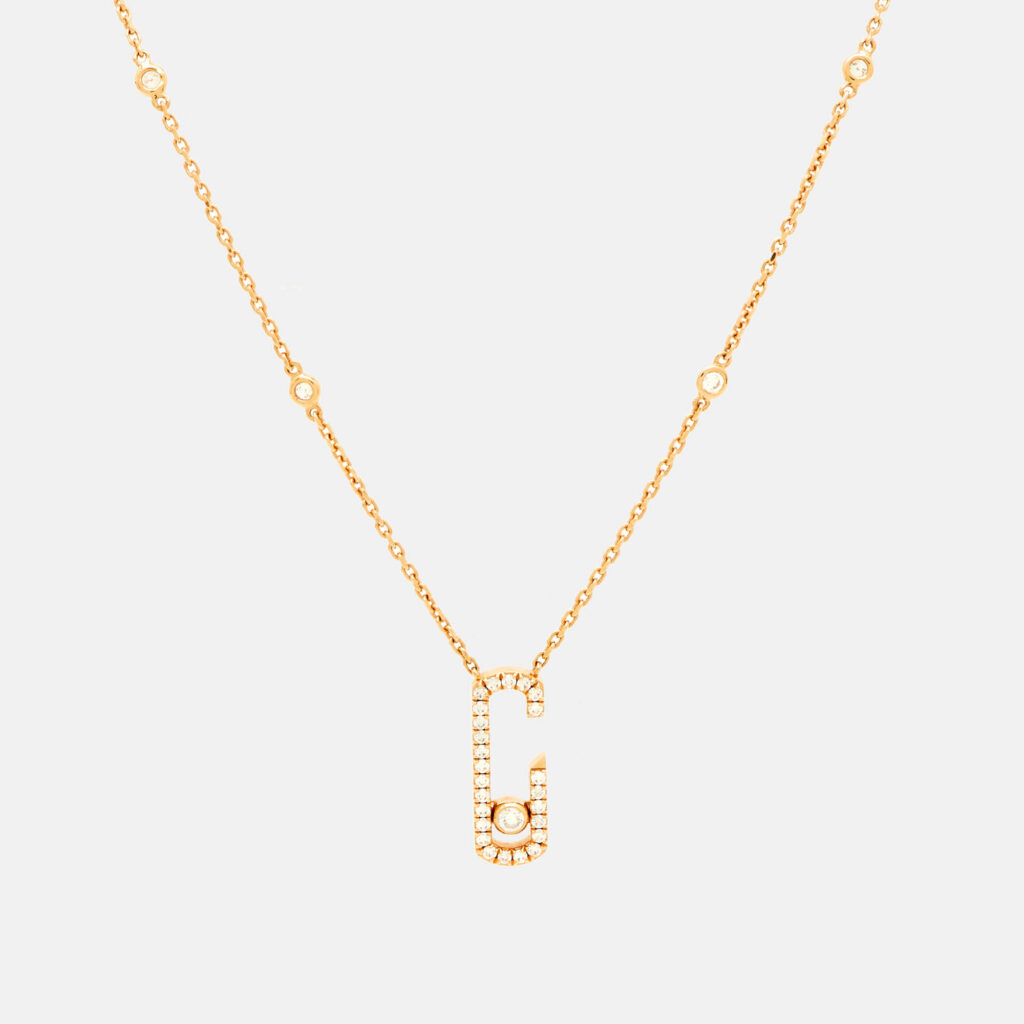 Messika Gigi Hadid Move Addiction Diamond 18k Rose Gold Necklace Messika Gigi Hadid Move Addiction Diamond 18k Rose Gold Necklace