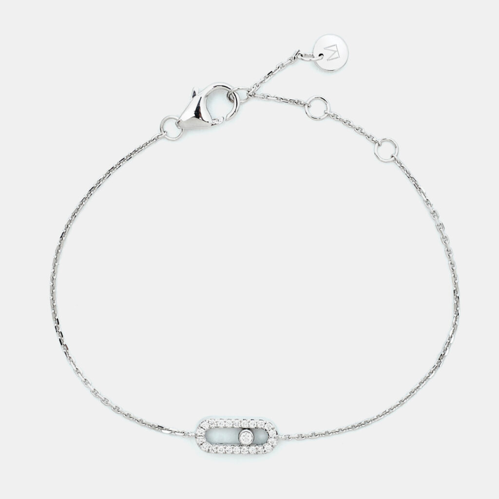 luxury-women-messika-used-fine-jewelry-p1250132-002.jpg Messika Diamond Pave 18k White Gold Children Bracelet