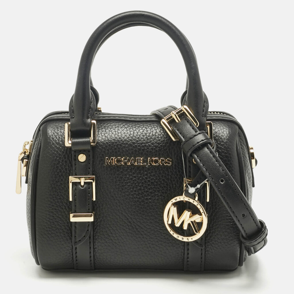 luxury-women-michael-kors-new-handbags-p1231392-012-1.jpg Michael Kors Black Leather Extra Small Bedford Legacy Crossbody Bag