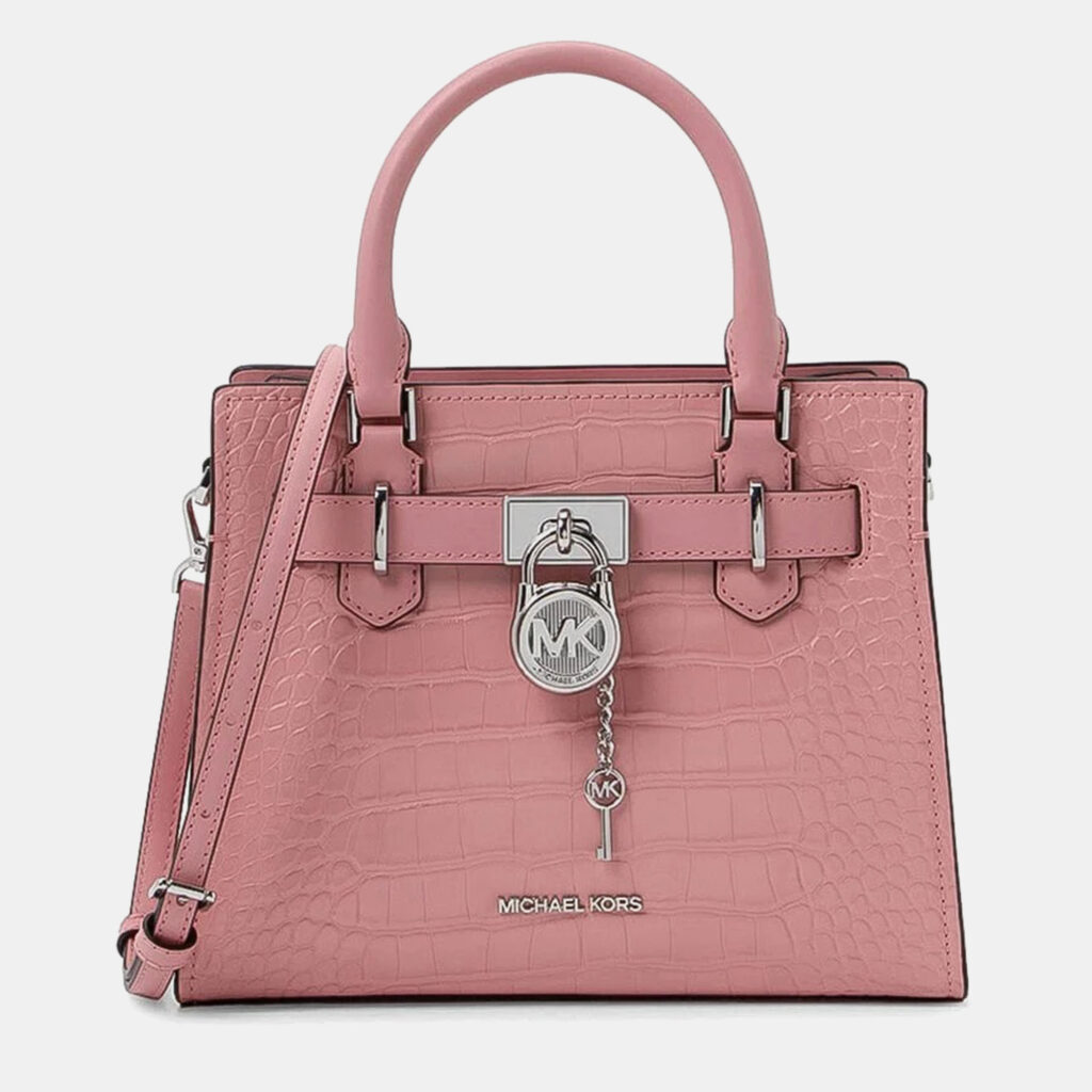 Michael Kors Textured Pink Leather Crossbody Bag Michael Kors Textured Pink Leather Crossbody Bag