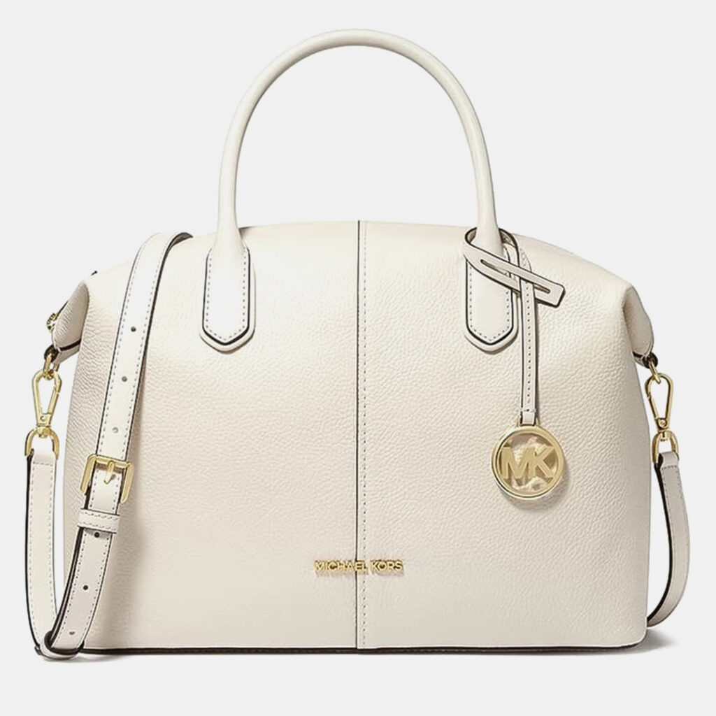 Michael Kors LG Gold Leather Satchel Bag