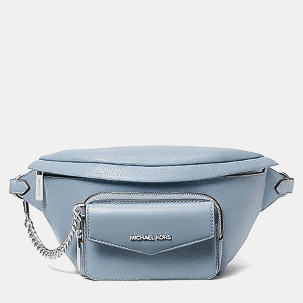 Michael Kors Blue Leather Crossbody Bag