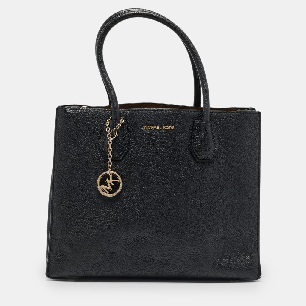 Michael Kors Black Leather Large Mercer Tote Michael Kors Black Leather Large Mercer Tote