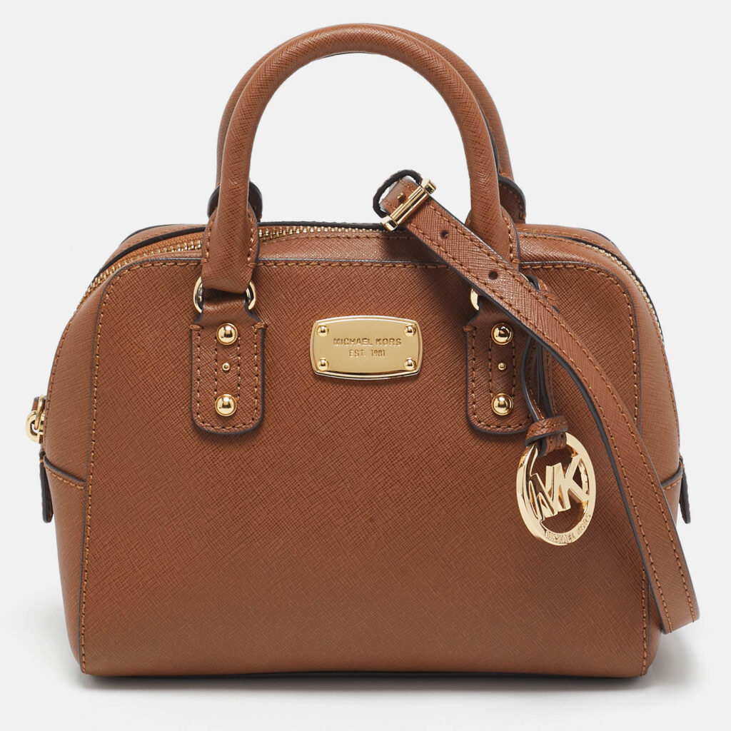 Michael Kors Brown Leather Mini Satchel