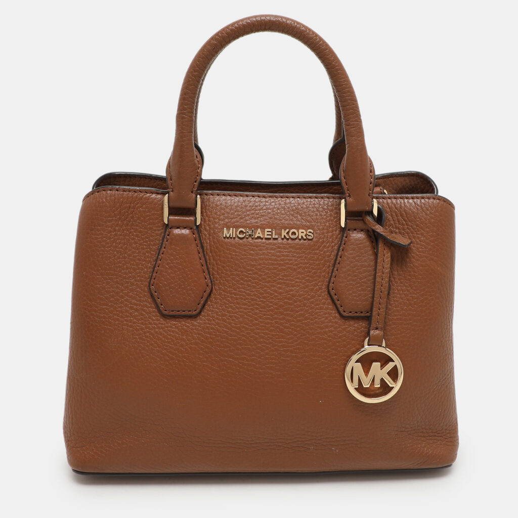 Michael Kors Brown Leather Camille Satchel