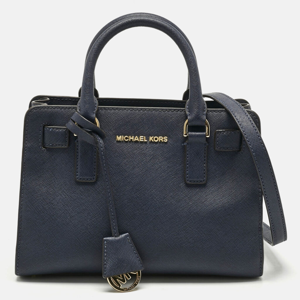 Michael Kors Navy Blue Leather Small Dillon Tote Michael Kors Navy Blue Leather Small Dillon Tote
