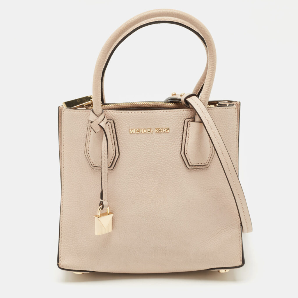 Michael Kors Light Pink Leather Mini Mercer Tote