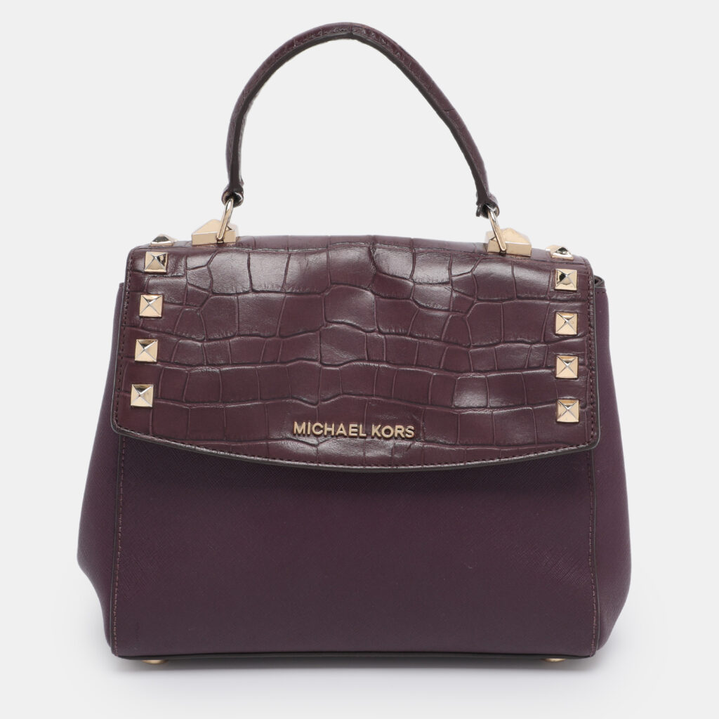 Michael Kors Burgundy Leather Karla Satchel Michael Kors Burgundy Leather Karla Satchel