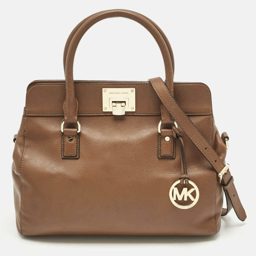 Michael Kors Brown Leather Astrid Tote Michael Kors Brown Leather Astrid Tote