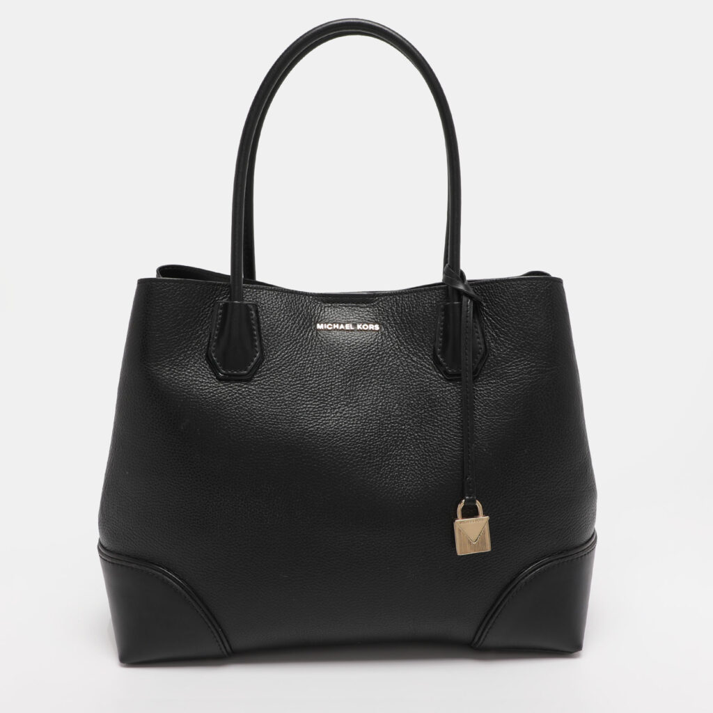Michael Kors Black Leather Large Mercer Gallery Tote Michael Kors Black Leather Large Mercer Gallery Tote