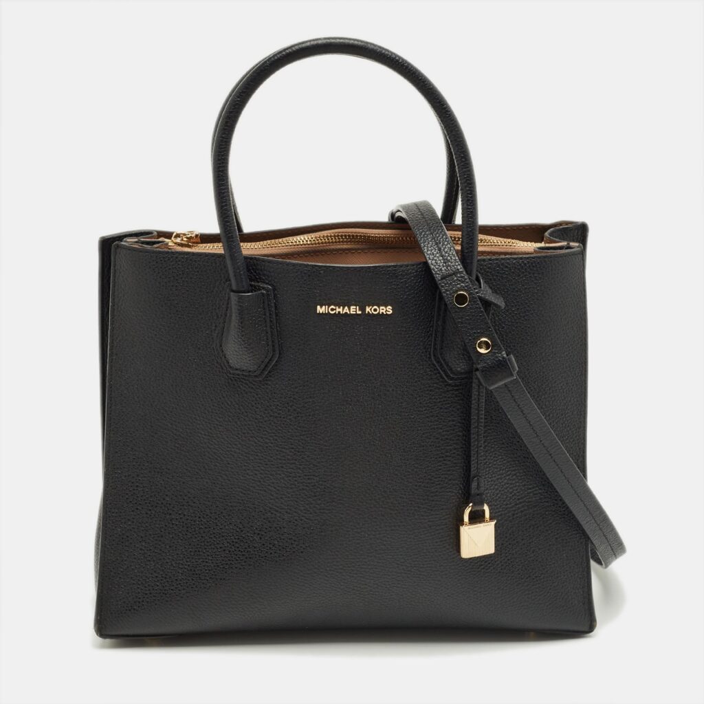 Michael Kors Black Leather Large Mercer Tote Michael Kors Black Leather Large Mercer Tote