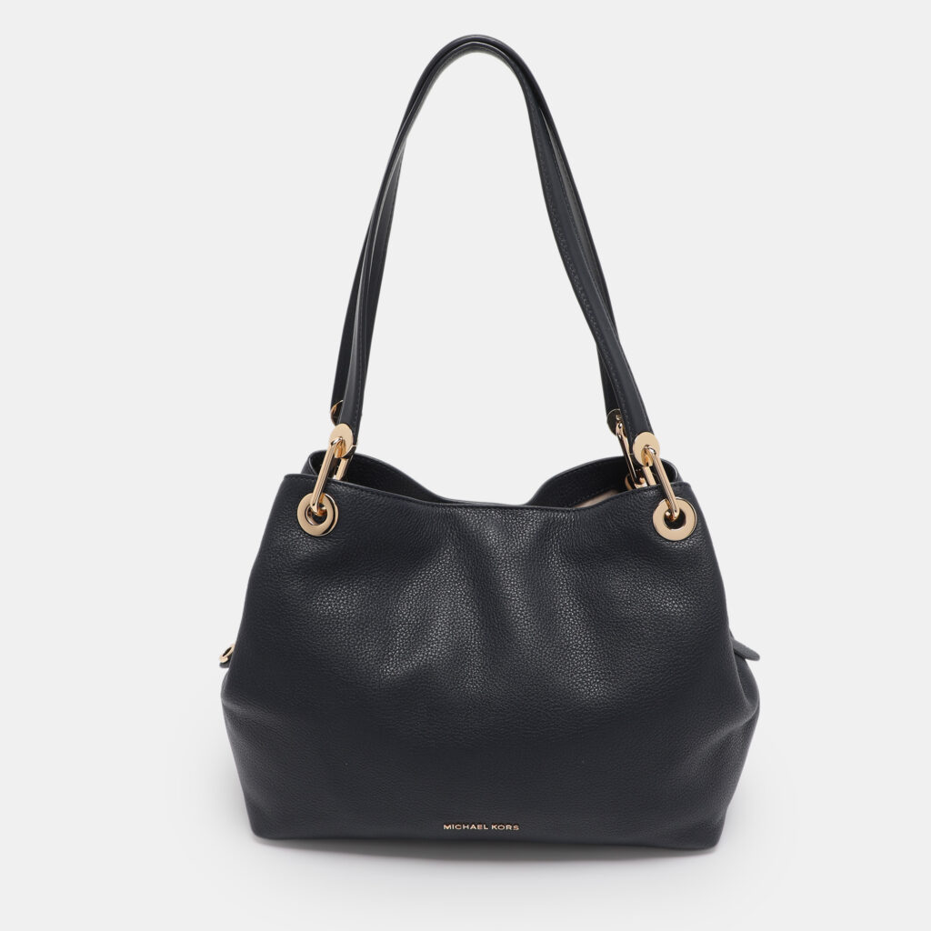 luxury-women-michael-kors-used-handbags-p1249632-002-1.jpg Michael Kors Raven Large Navy Blue Leather Tote