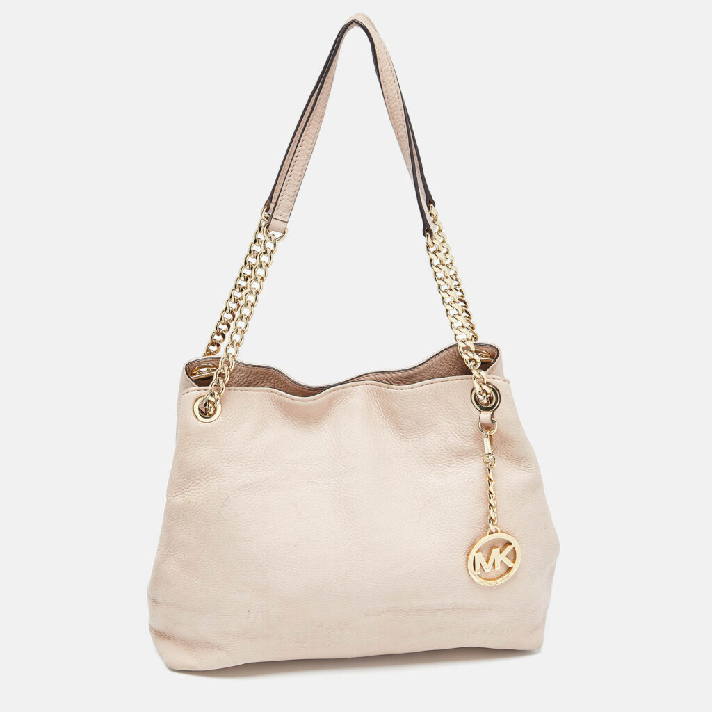 Michael Kors Beige Leather Jet Set Chain Bag Michael Kors Beige Leather Jet Set Chain Bag