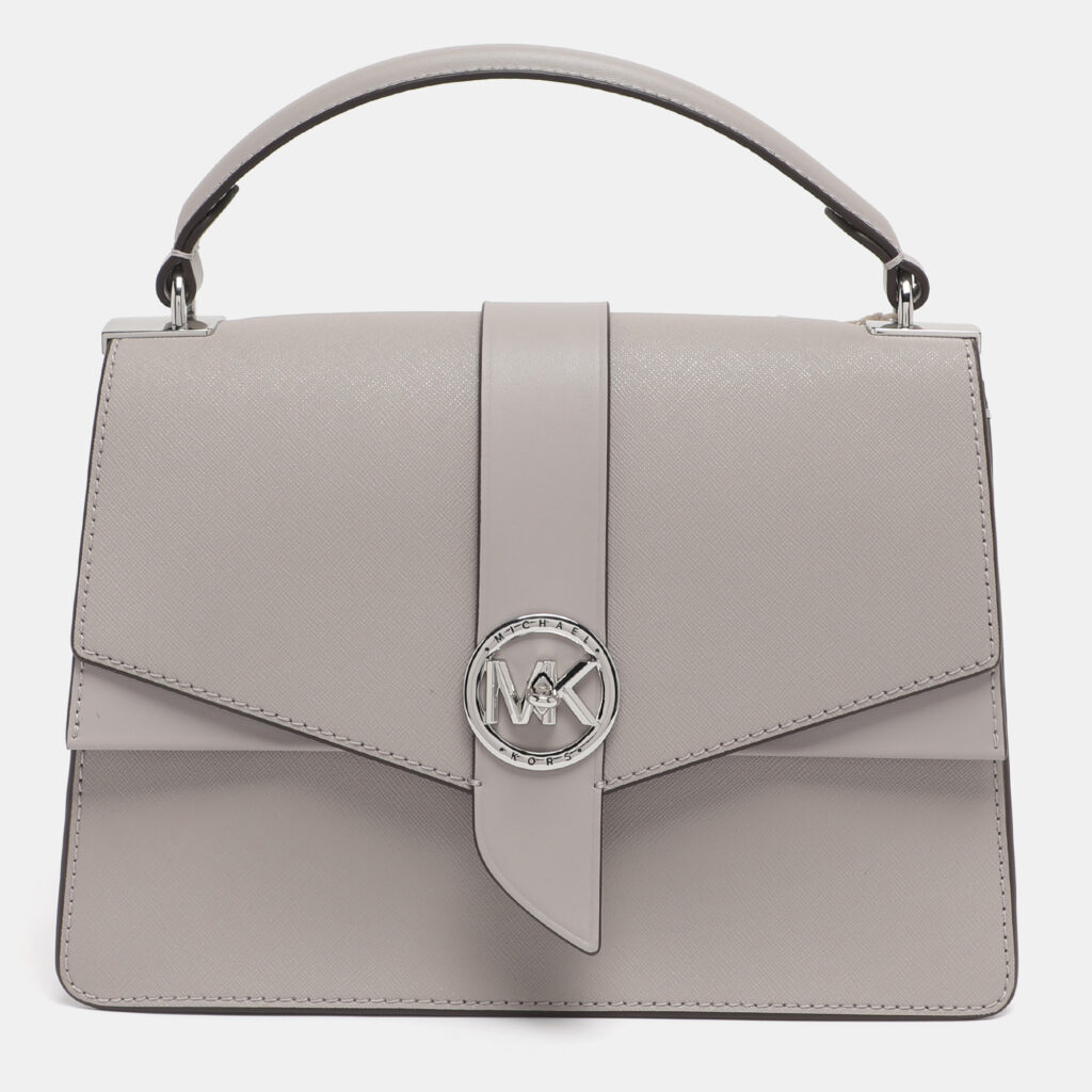 MICHAEL Michael Kors Grey Leather Medium Greenwich Top Handle Bag MICHAEL Michael Kors Grey Leather Medium Greenwich Top Handle Bag