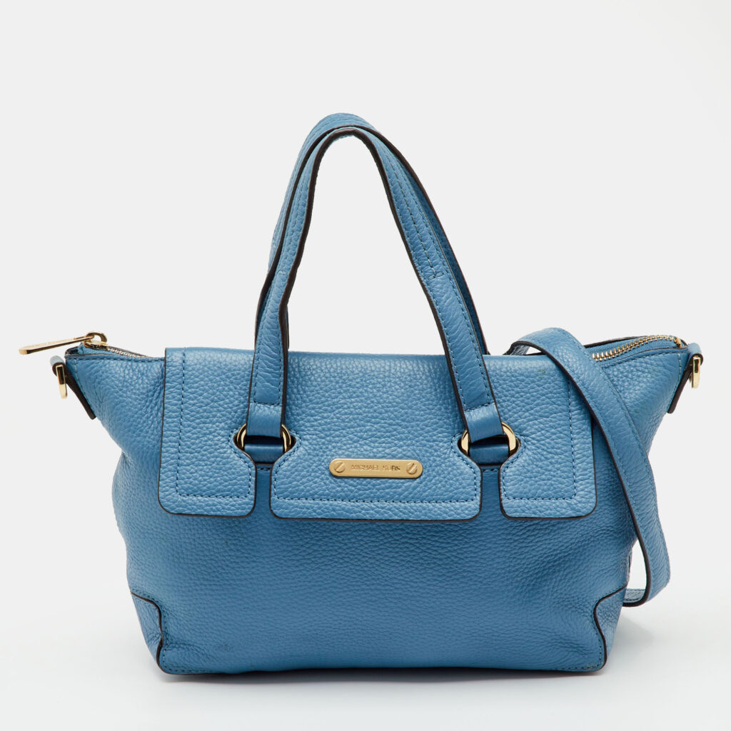 luxury-women-michael-michael-kors-used-handbags-p1237748-001.jpg MICHAEL Michael Kors Blue Leather Mackenzie Tote