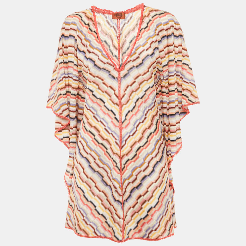 Missoni Mare Multicolor Patterned Knit Cover-Up Dress M