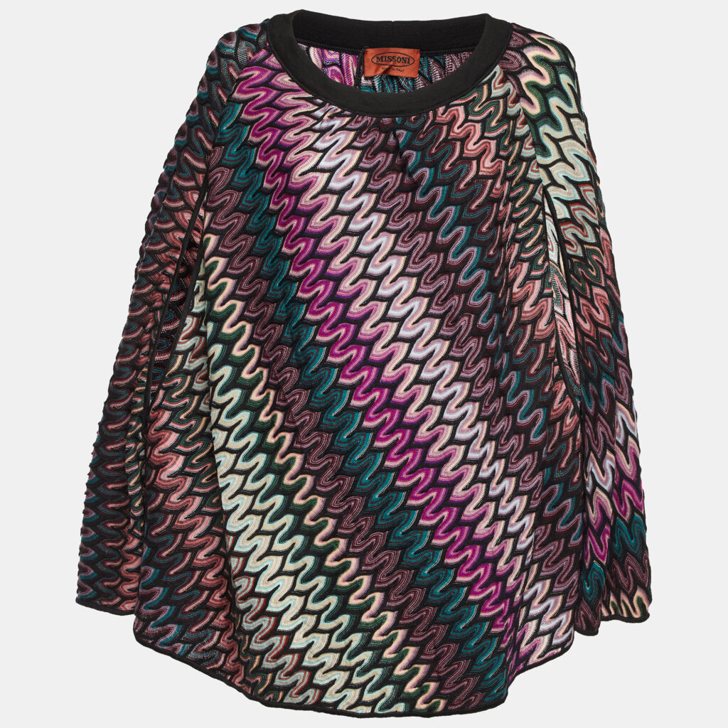 Missoni Multicolor Patterned Knit Top S Missoni Multicolor Patterned Knit Top S