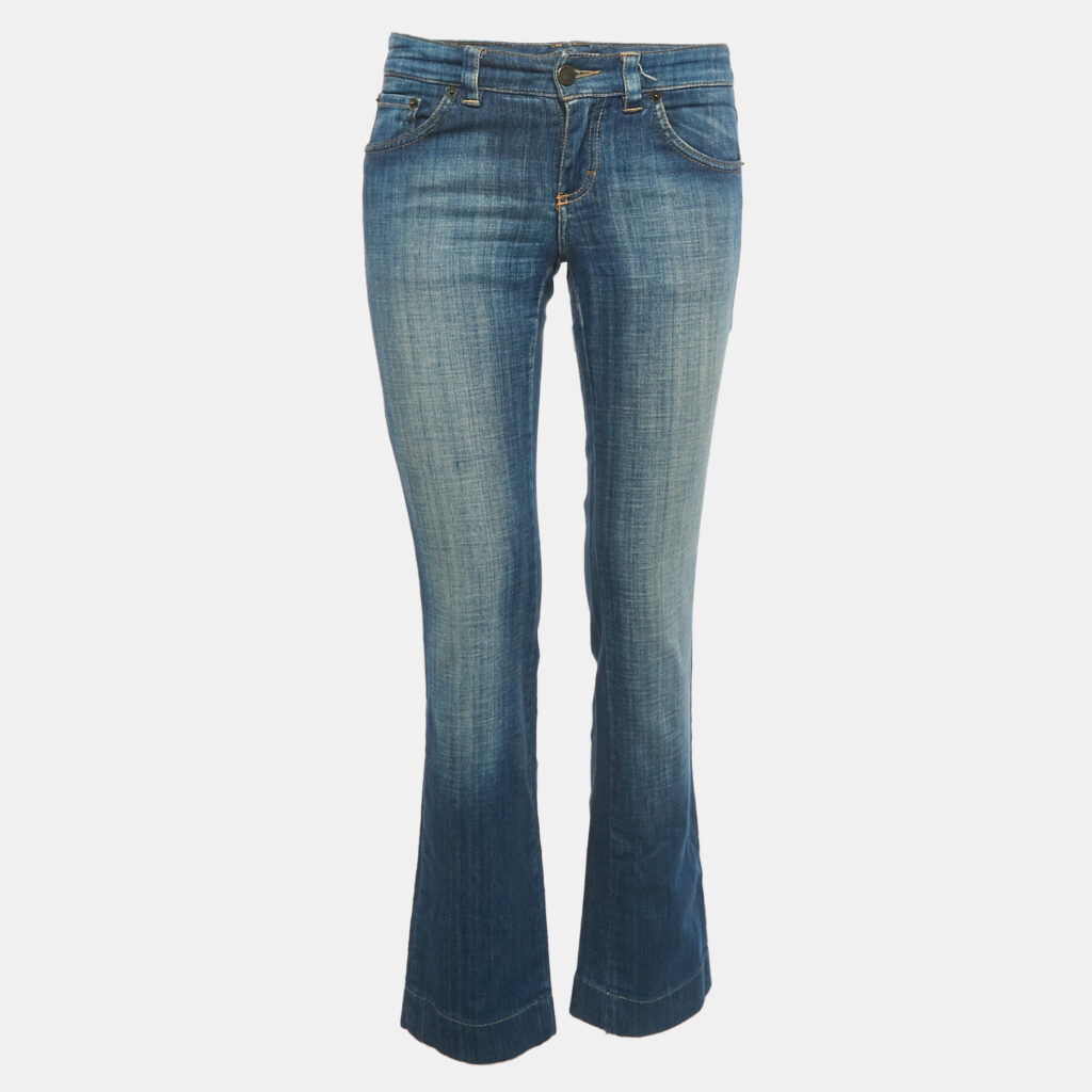 Missoni Sport Blue Faded Denim Low Waist Jeans S/Waist 28"