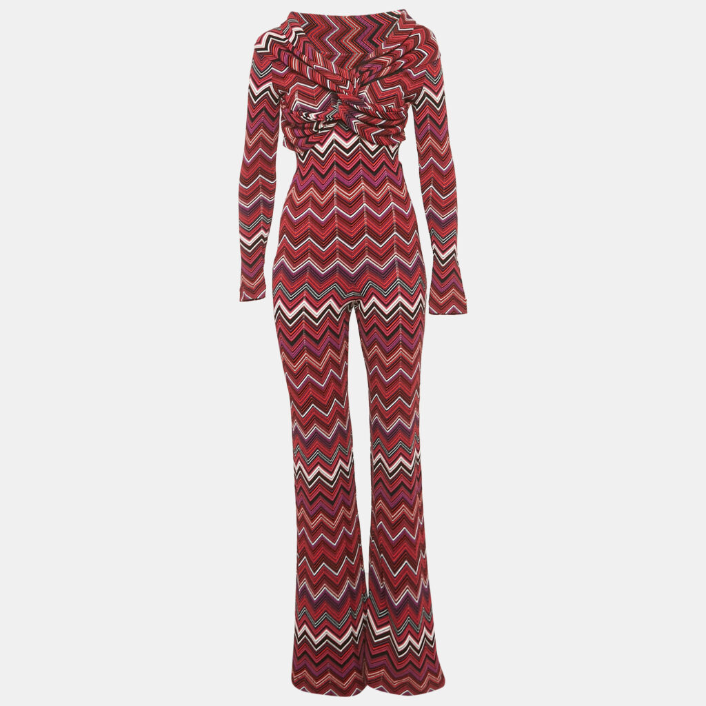 luxury-women-missoni-used-clothes-p1213166-004-1.jpg Missoni Multicolor Zig Zag Knit Long Jumpsuit S