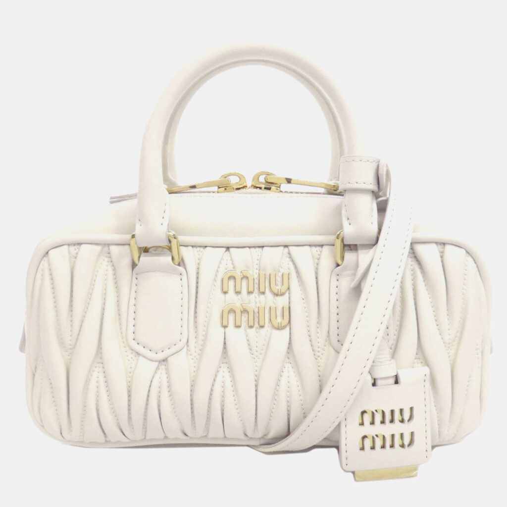 Miu Miu Miu Arcadi Matelasse Handbag Calfskin