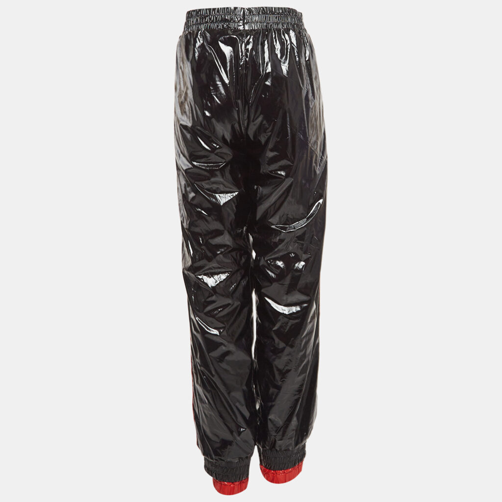Moncler x Palm Angels Black Side Stripe Synthetic Logo Applique Joggers M Moncler x Palm Angels Black Side Stripe Synthetic Logo Applique Joggers M