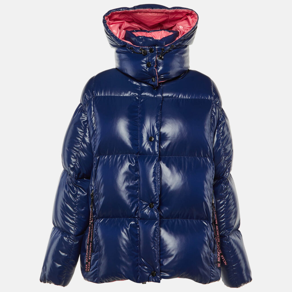 Moncler Blue Nylon Puffer Parana Down Jacket M/L Moncler Blue Nylon Puffer Parana Down Jacket M/L