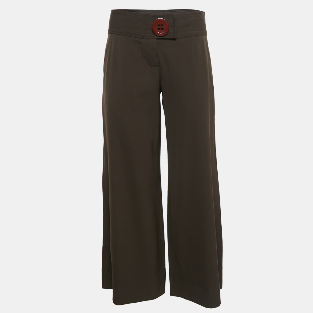 Moschino Cheap and Chic Brown Virgin Wool Culottes M Moschino Cheap and Chic Brown Virgin Wool Culottes M