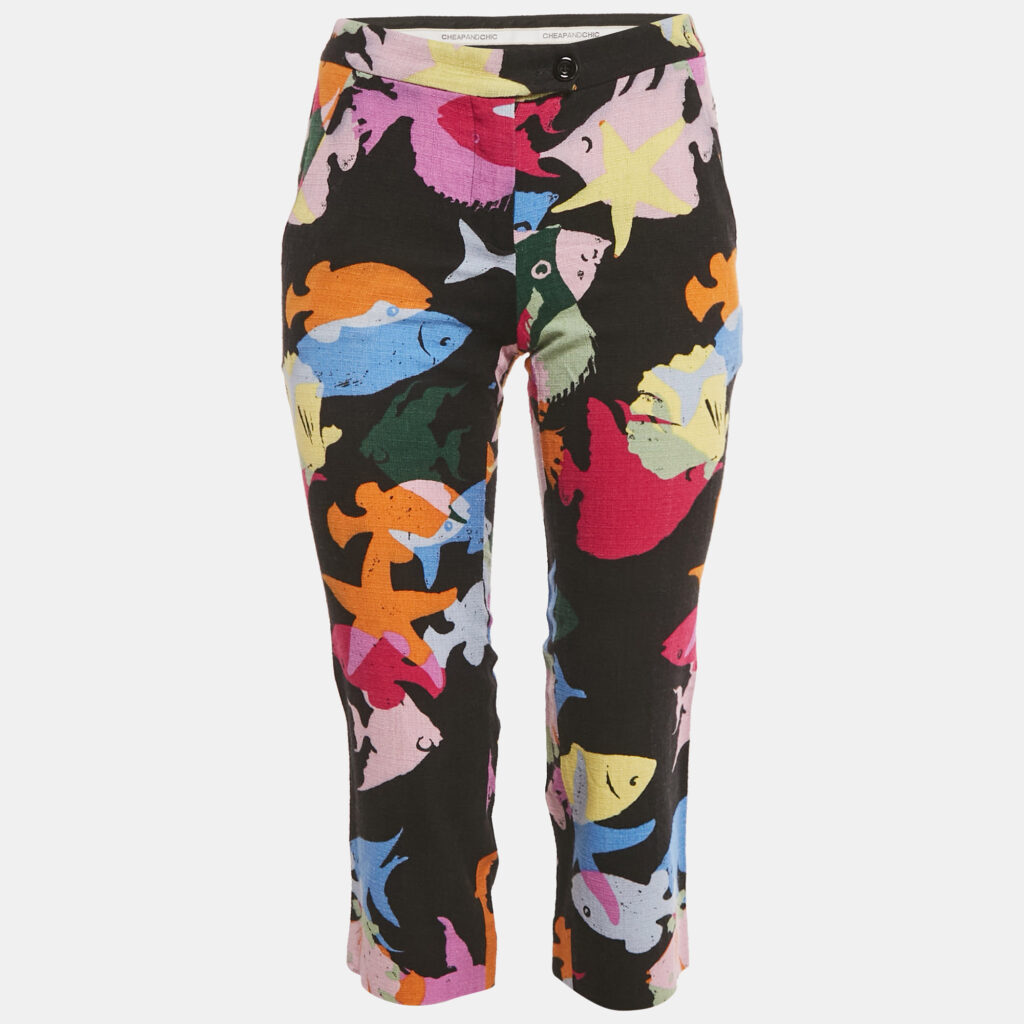 Moschino Cheap and Chic Multicolor Printed Trousers S Moschino Cheap and Chic Multicolor Printed Trousers S