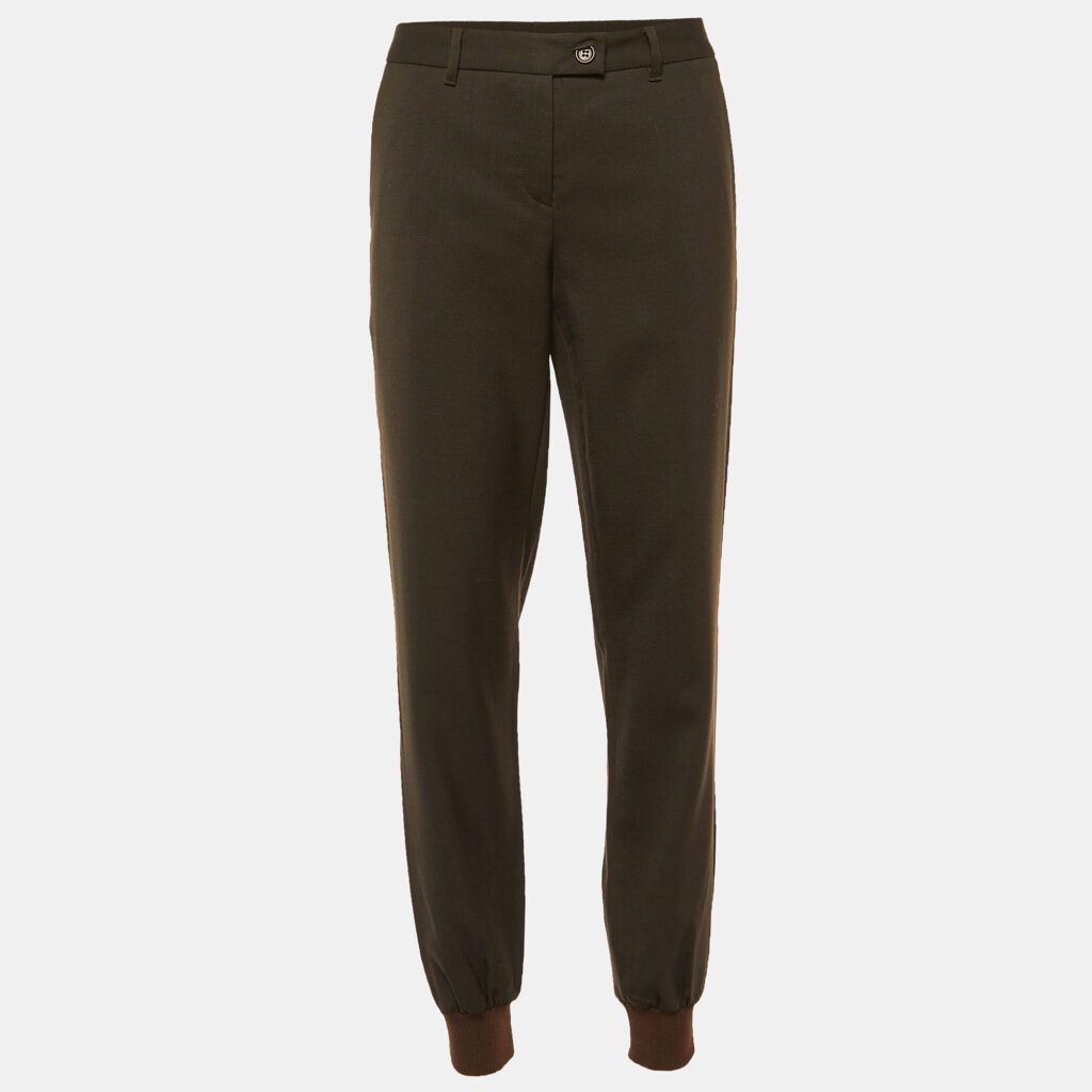 Moschino Cheap and Chic Brown Wool Joggers M Moschino Cheap and Chic Brown Wool Joggers M