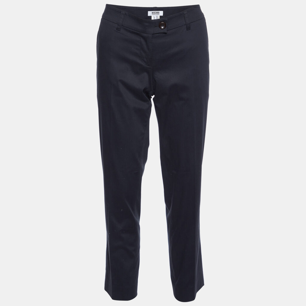 luxury-women-moschino-cheap-and-chic-used-clothes-p991824-004.jpg Moschino Cheap and Chic Black Cotton Tailored Trousers M