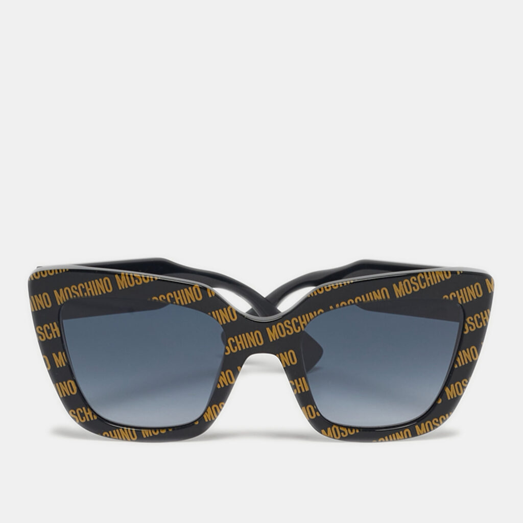 Moschino Black/Gold Gradient MOS148/S Logo Butterfly Sunglasses Moschino Black/Gold Gradient MOS148/S Logo Butterfly Sunglasses