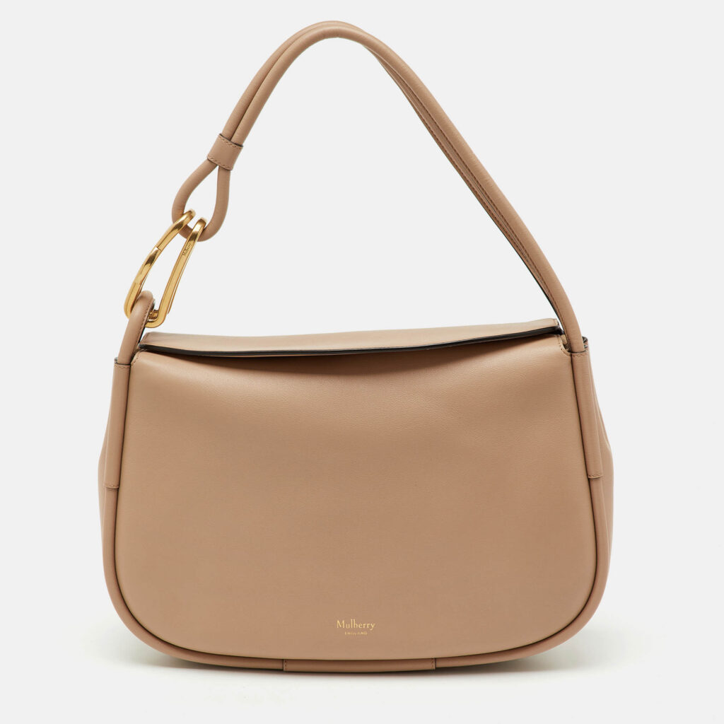 Mulberry Beige Leather Link Shoulder Bag Mulberry Beige Leather Link Shoulder Bag