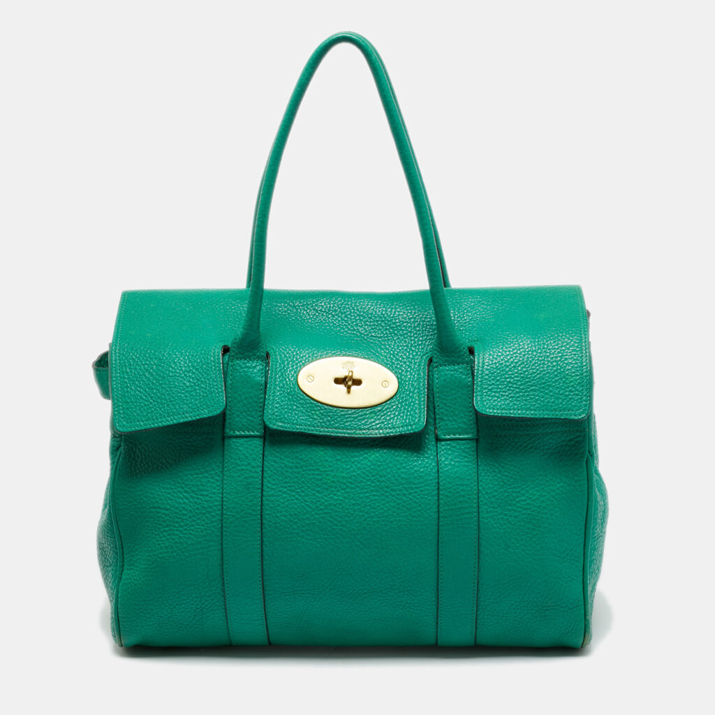 Mulberry Green Leather Bayswater Satchel Mulberry Green Leather Bayswater Satchel