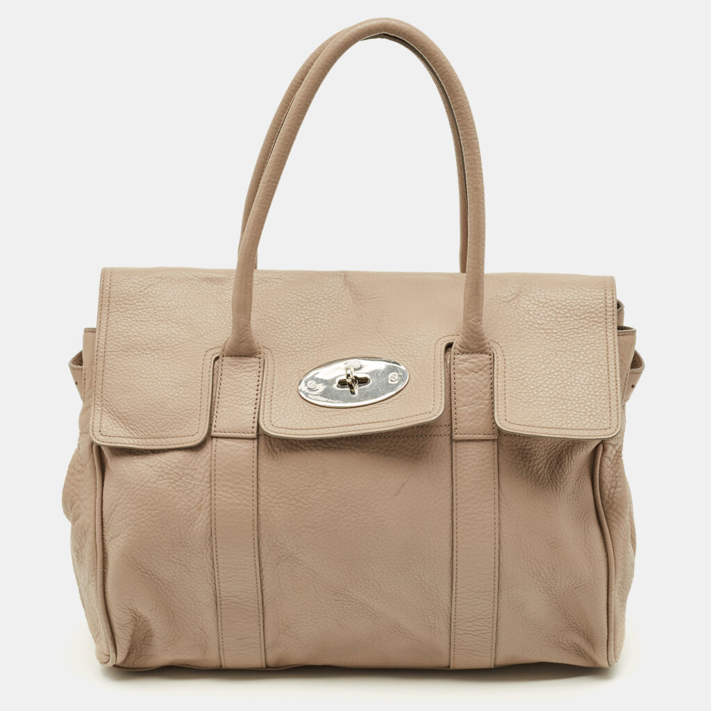Mulberry Bayswater Beige Leather Satchel Mulberry Bayswater Beige Leather Satchel