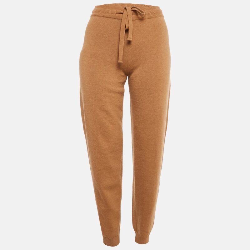 Nanushka Camel Wool Knitted Ella Track Pants XS Nanushka Camel Wool Knitted Ella Track Pants XS