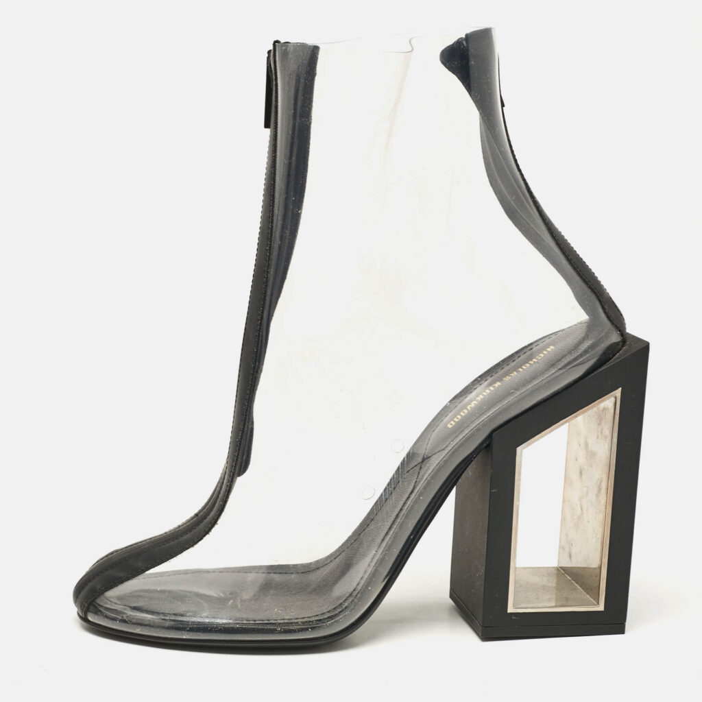 Nicholas Kirkwood Black Rubber and PVC Void Boots Size 39 Nicholas Kirkwood Black Rubber and PVC Void Boots Size 39