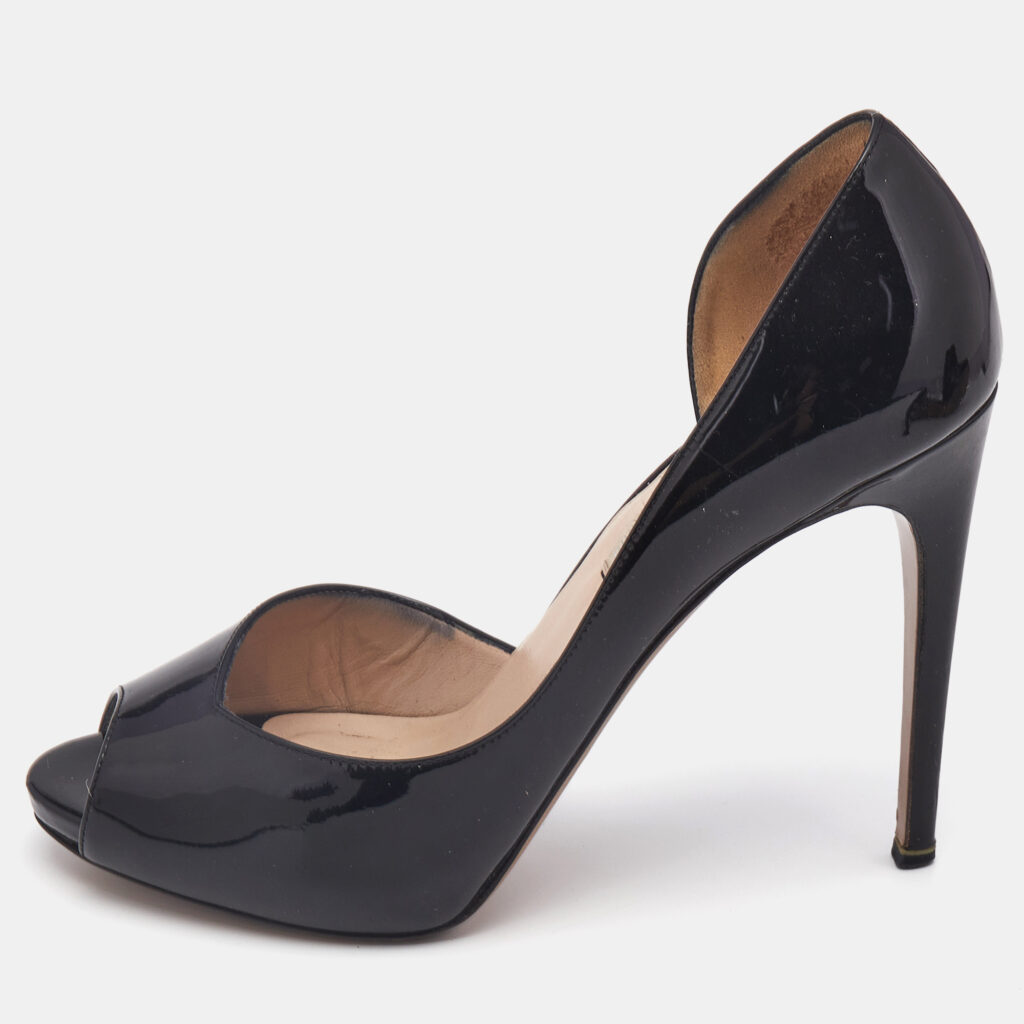 Nicholas Kirkwood Black Patent Leather D'orsay Pumps Size 39 Nicholas Kirkwood Black Patent Leather D'orsay Pumps Size 39