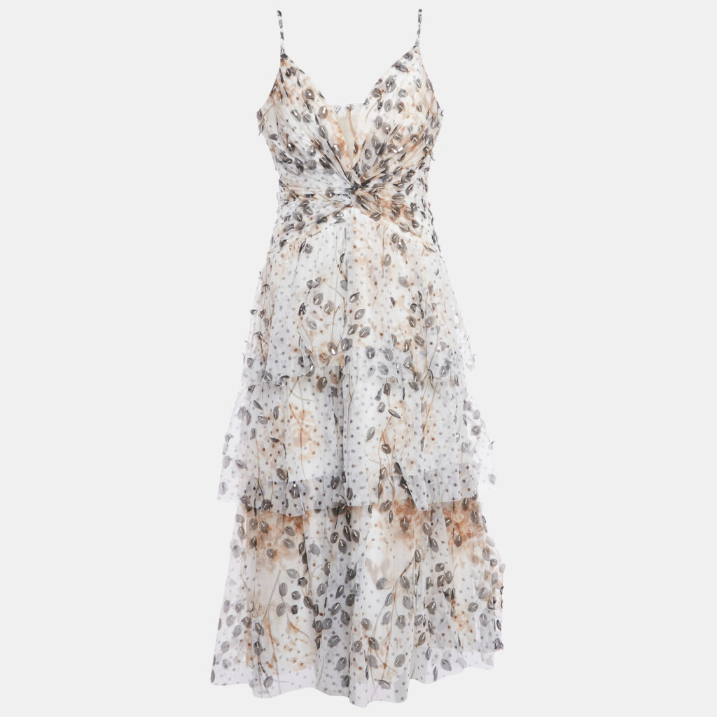 luxury-women-notte-by-marchesa-used-clothes-p1221462-002-1.jpg Notte By Marchesa White Printed Tulle Tiered Midi Dress L