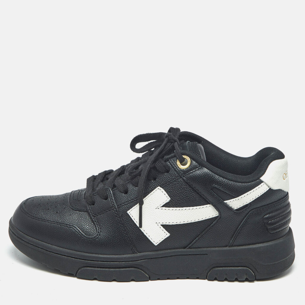Off-White Black Leather HG Runner Sneakers Size 39 Off-White Black Leather HG Runner Sneakers Size 39