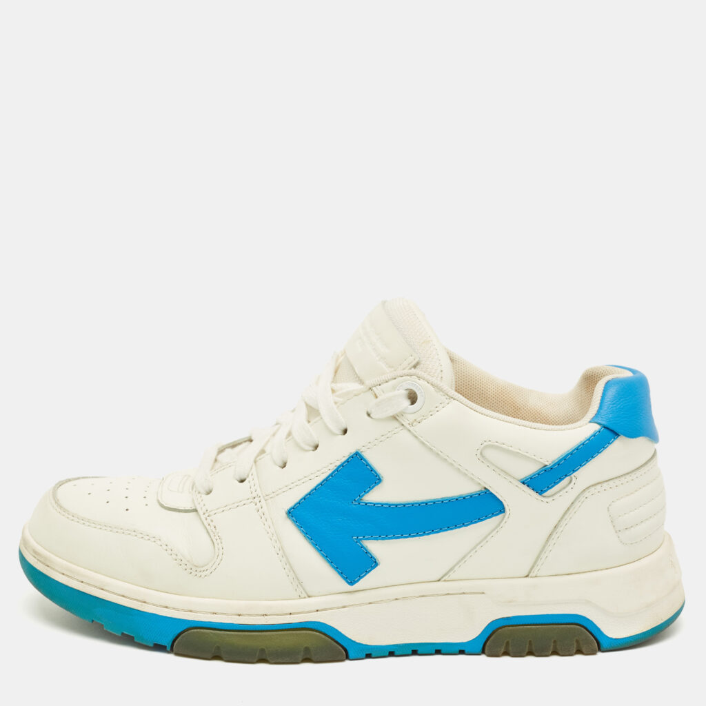 Off-White White/Blue Leather Out Of Office Sneakers Size 41 Off-White White/Blue Leather Out Of Office Sneakers Size 41