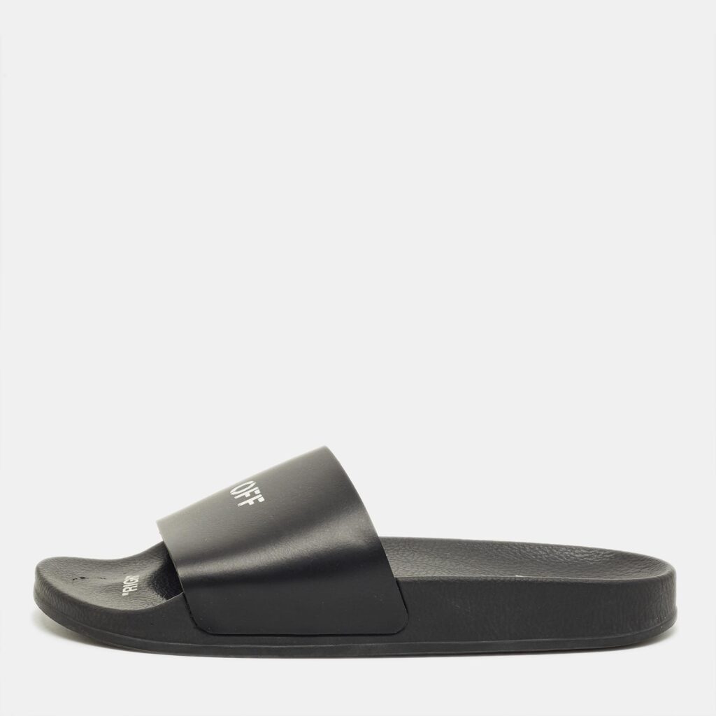 Off-White Black Rubber Arrow Pool Slides Size 42 Off-White Black Rubber Arrow Pool Slides Size 42