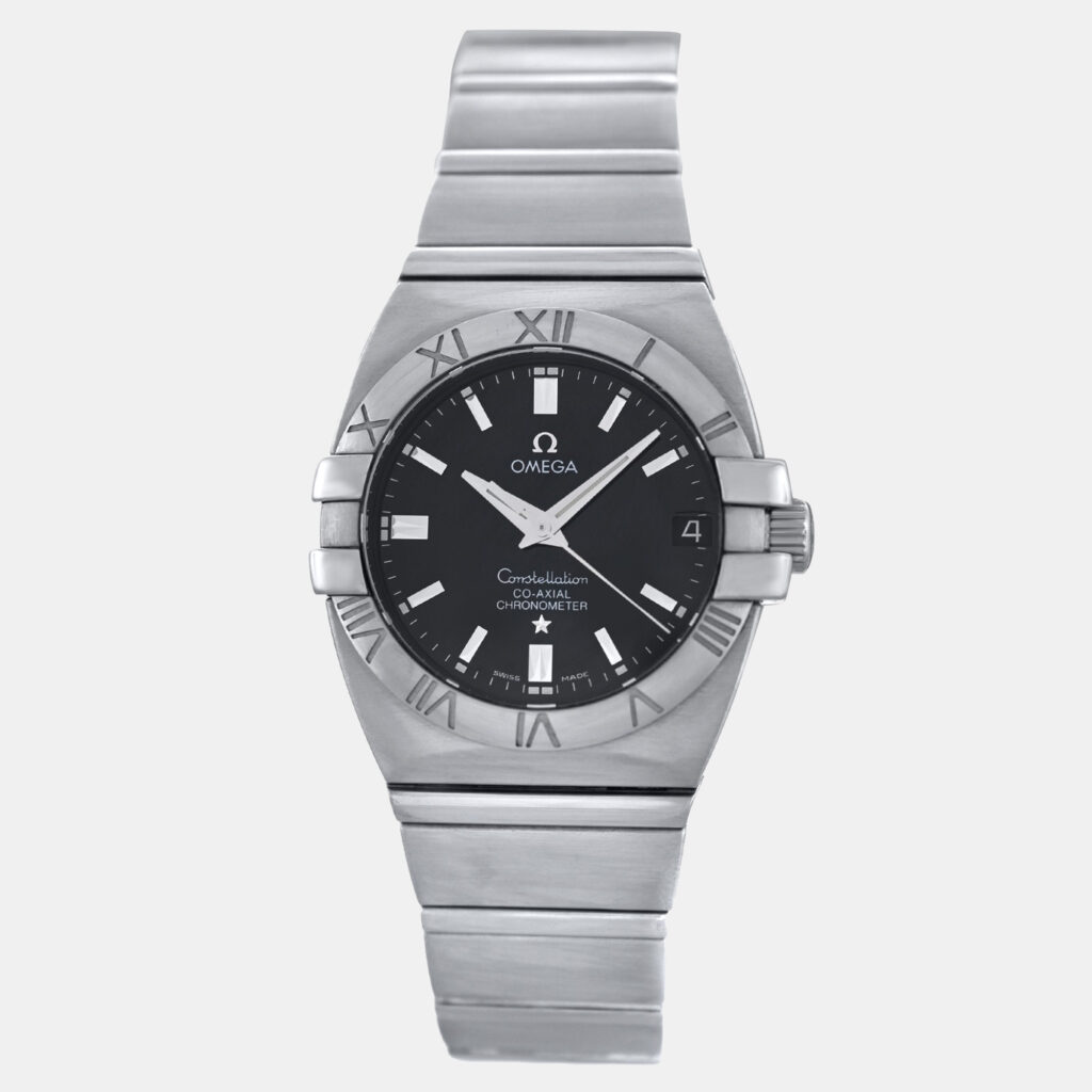 Omega Constellation 1590.51 Automatic Black Stainless Steel Women's Wristwatch 31 mm Omega Constellation 1590.51 Automatic Black Stainless Steel Women's Wristwatch 31 mm