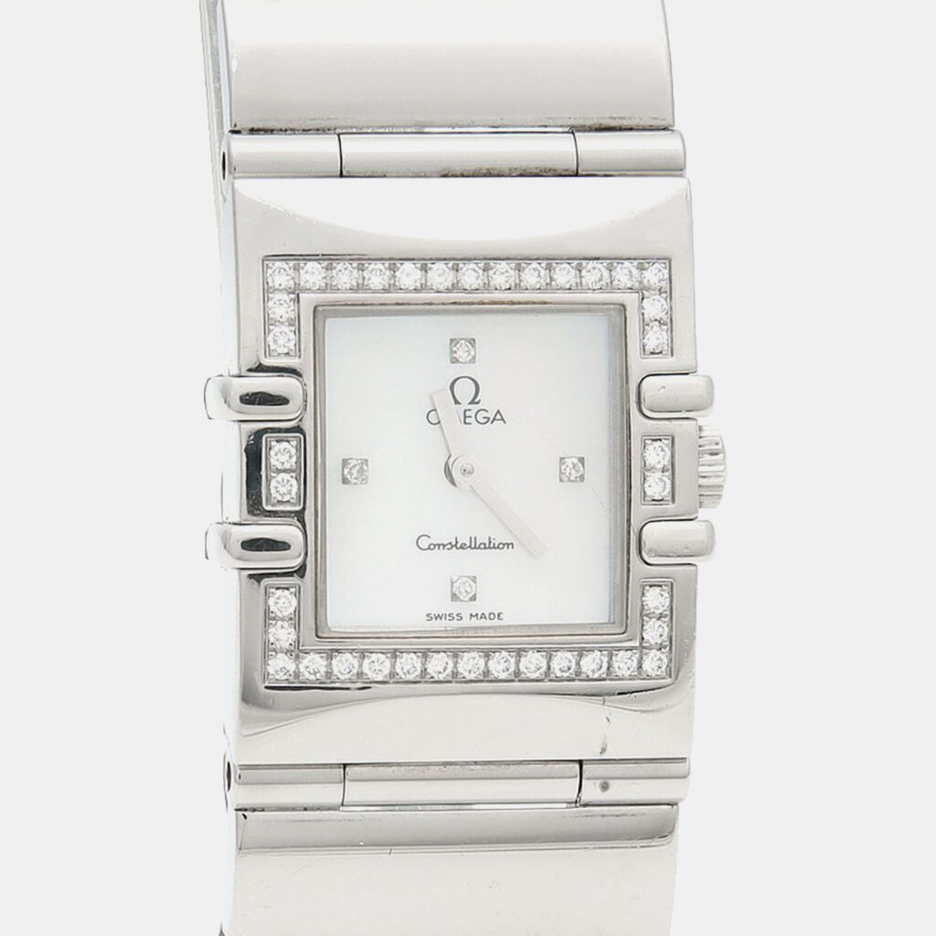 Omega Constellation Quartz MOP Stainless Steel Women's Wristwatch 19 mm Omega Constellation Quartz MOP Stainless Steel Women's Wristwatch 19 mm