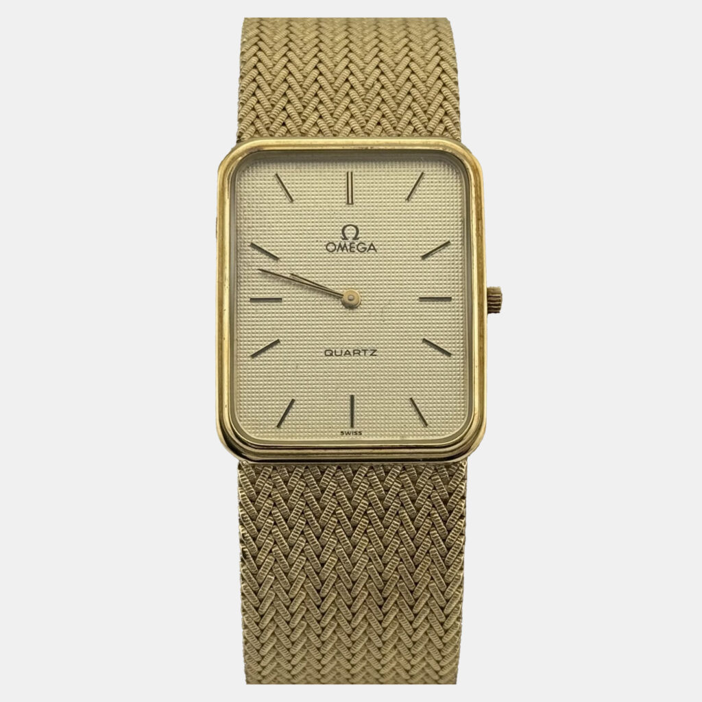 Omega De Ville Quartz 14K Yellow Gold Women's Wristwatch 23 mm Omega De Ville Quartz 14K Yellow Gold Women's Wristwatch 23 mm