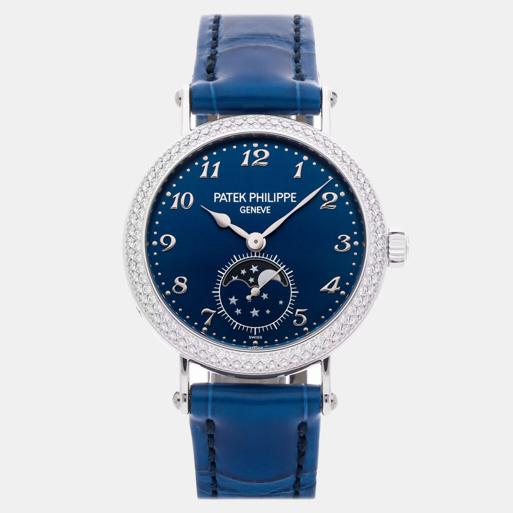 Patek Philippe Complications 7121/200G-001 Manual Winding Blue 18k White Gold Women's Wristwatch 33 mm Patek Philippe Complications 7121/200G-001 Manual Winding Blue 18k White Gold Women's Wristwatch 33 mm