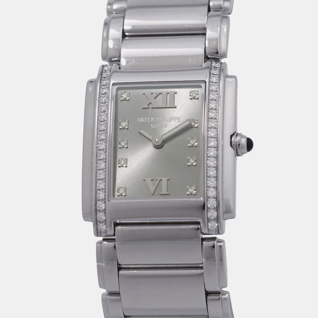 Patek Philippe Twenty-4 4910/10A-010 Quartz Gray Stainless Steel Women’s Wristwatch 25 mm Patek Philippe Twenty-4 4910/10A-010 Quartz Gray Stainless Steel Women’s Wristwatch 25 mm
