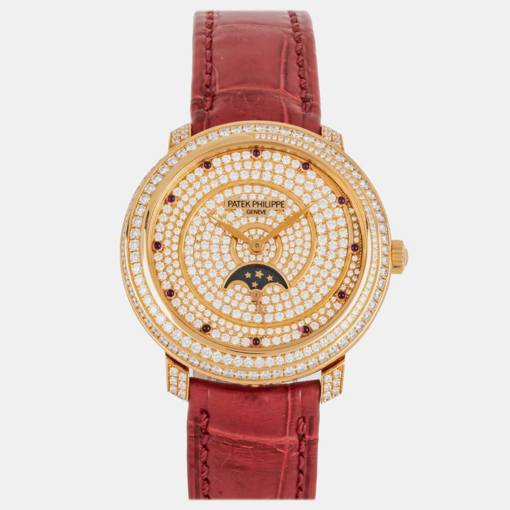 Pre-Owned Patek Philippe Complications Moonphase 4968/400R-001 33 mm Pre-Owned Patek Philippe Complications Moonphase 4968/400R-001 33 mm