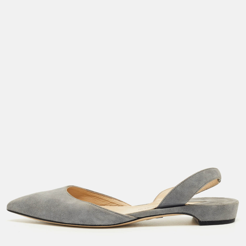 Paul Andrew Grey Suede Rhea Slingback Ballet Flats Size 35 Paul Andrew Grey Suede Rhea Slingback Ballet Flats Size 35